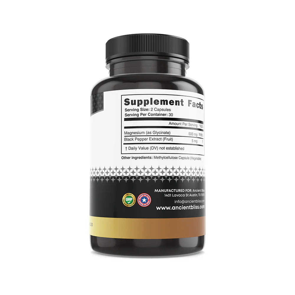 Magnesium Glycinate – Sleep, Stress & Calm Support